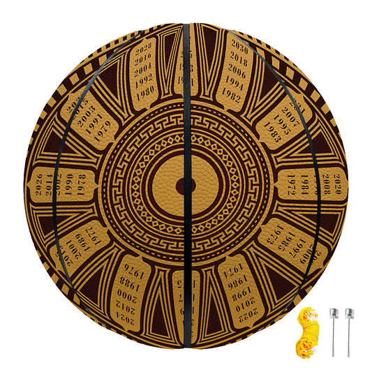 Chinese Zodiac Calendar Signs Print Basketball
