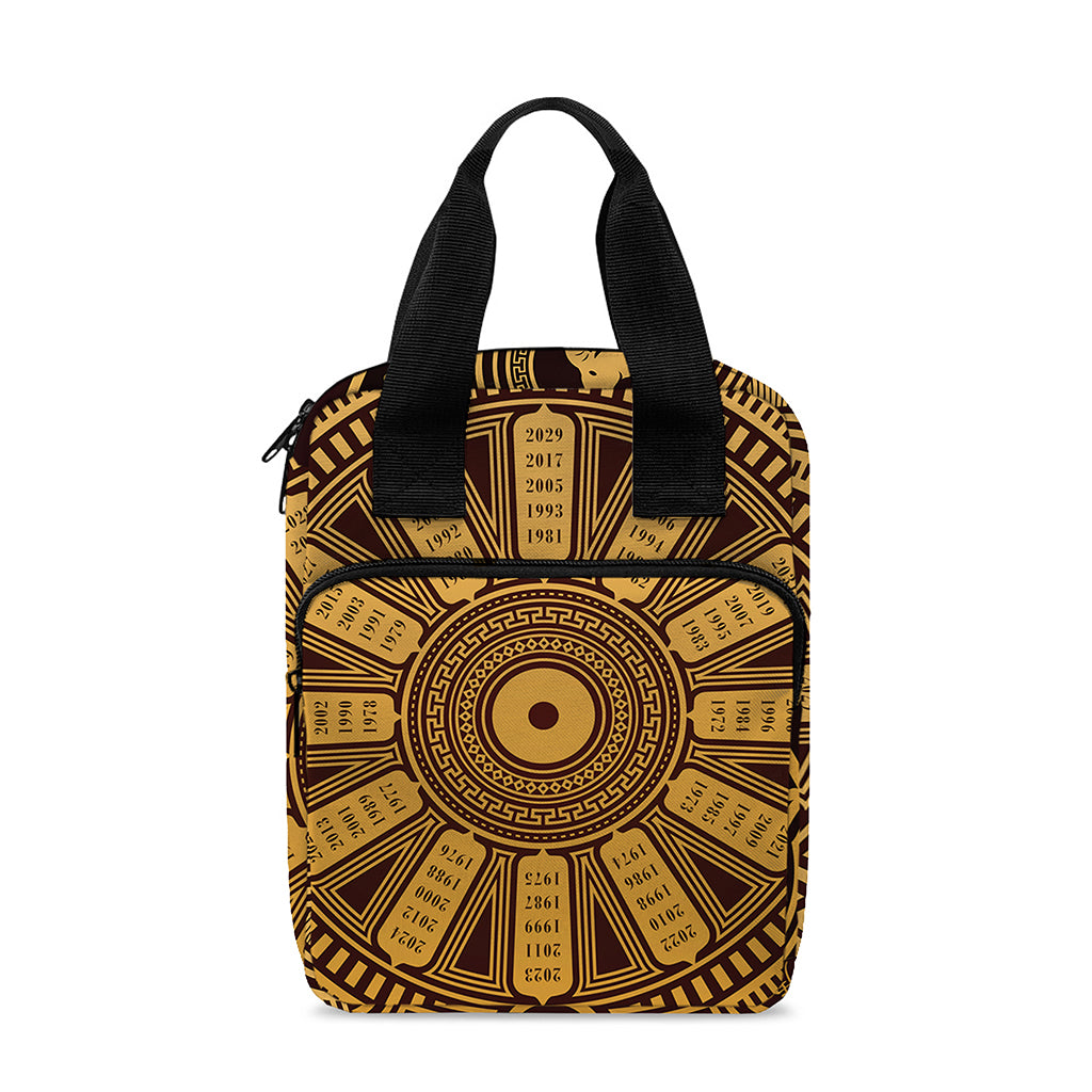 Chinese Zodiac Calendar Signs Print Bible Tote Bag