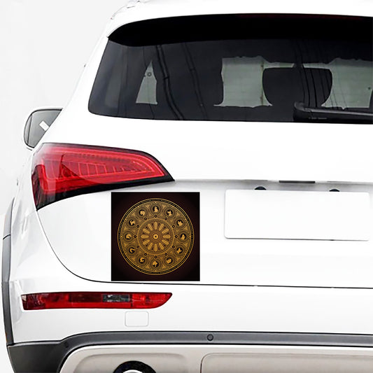 Chinese Zodiac Calendar Signs Print Car Sticker