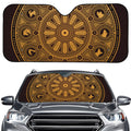 Chinese Zodiac Calendar Signs Print Car Windshield Sun Shade