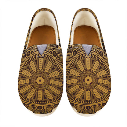 Chinese Zodiac Calendar Signs Print Casual Shoes