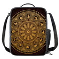 Chinese Zodiac Calendar Signs Print Crossbody Lunch Bag