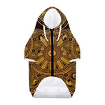 Chinese Zodiac Calendar Signs Print Dog Zip Up Hoodie