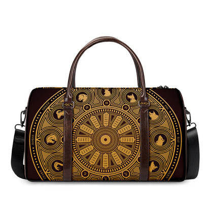 Chinese Zodiac Calendar Signs Print Duffle Bag