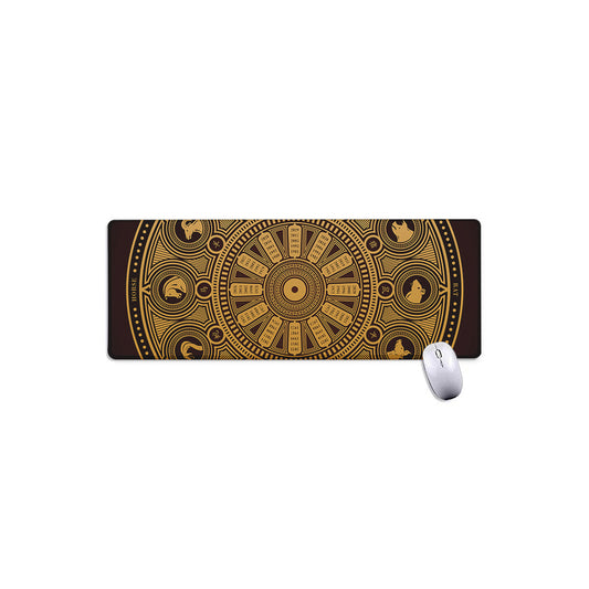 Chinese Zodiac Calendar Signs Print Extended Mouse Pad