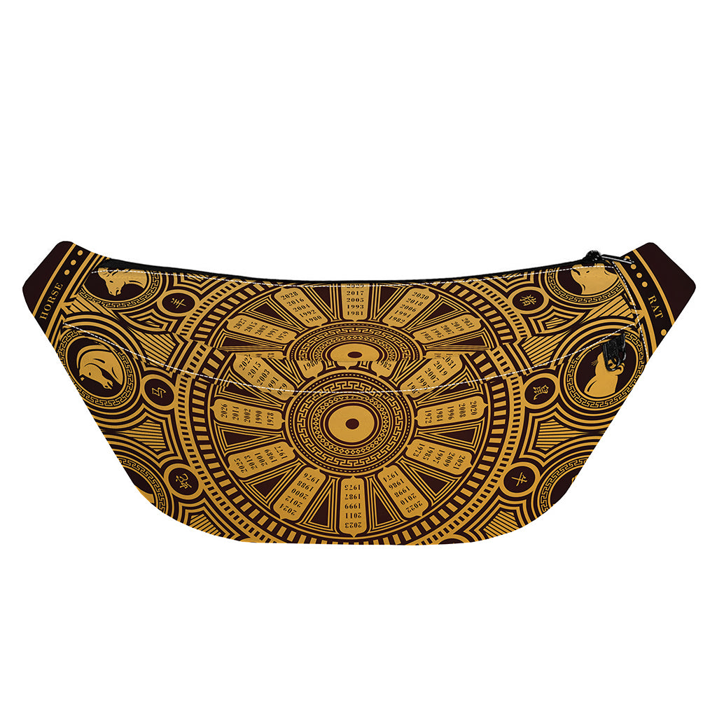 Chinese Zodiac Calendar Signs Print Fanny Pack
