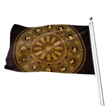 Chinese Zodiac Calendar Signs Print Flag