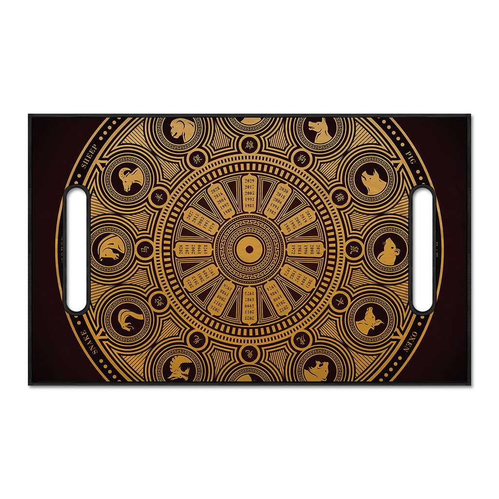 Chinese Zodiac Calendar Signs Print Golf Cart Seat Cover