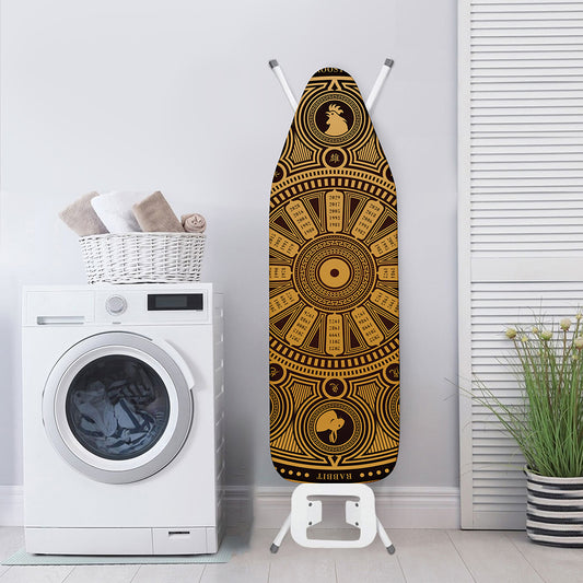Chinese Zodiac Calendar Signs Print Ironing Board Cover