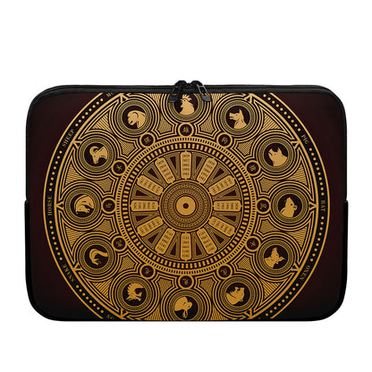 Chinese Zodiac Calendar Signs Print Laptop Sleeve