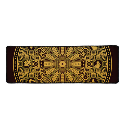 Chinese Zodiac Calendar Signs Print Long Kitchen Mat