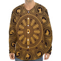 Chinese Zodiac Calendar Signs Print Long Sleeve Baseball Jersey