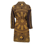 Chinese Zodiac Calendar Signs Print Men's Bathrobe