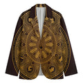 Chinese Zodiac Calendar Signs Print Men's Blazer