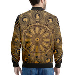 Chinese Zodiac Calendar Signs Print Men's Bomber Jacket