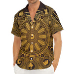 Chinese Zodiac Calendar Signs Print Men's Deep V-Neck Shirt
