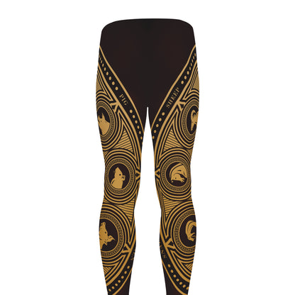 Chinese Zodiac Calendar Signs Print Men's leggings
