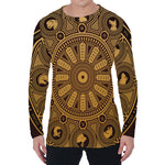 Chinese Zodiac Calendar Signs Print Men's Long Sleeve T-Shirt