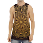 Chinese Zodiac Calendar Signs Print Men's Muscle Tank Top