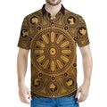 Chinese Zodiac Calendar Signs Print Men's Polo Shirt