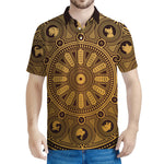 Chinese Zodiac Calendar Signs Print Men's Polo Shirt