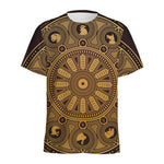 Chinese Zodiac Calendar Signs Print Men's Sports T-Shirt