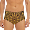 Chinese Zodiac Calendar Signs Print Men's Triangle Swim Briefs