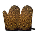 Chinese Zodiac Calendar Signs Print Oven Mitts