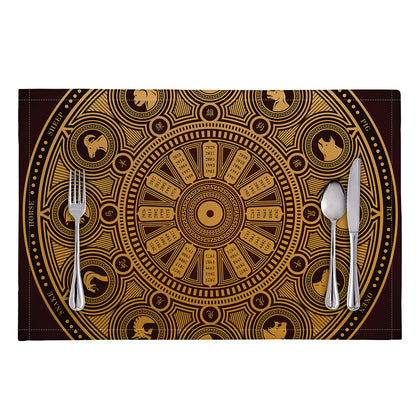 Chinese Zodiac Calendar Signs Print Placemat