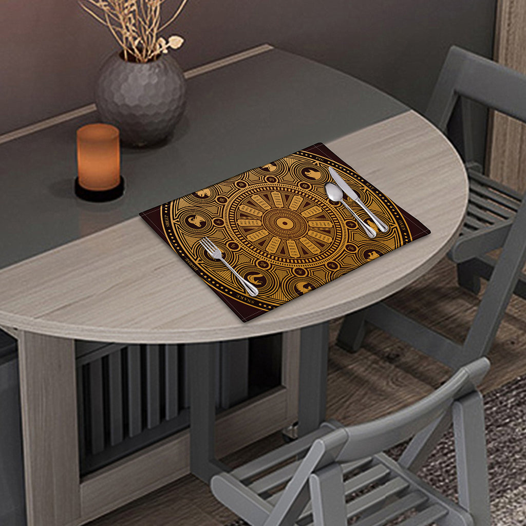Chinese Zodiac Calendar Signs Print Placemat