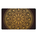 Chinese Zodiac Calendar Signs Print Polyester Doormat