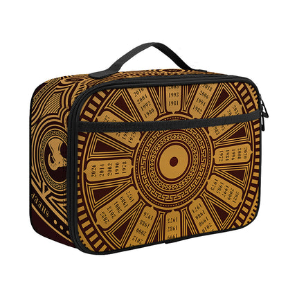 Chinese Zodiac Calendar Signs Print Portable Lunch Bag