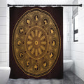 Chinese Zodiac Calendar Signs Print Premium Shower Curtain