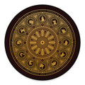 Chinese Zodiac Calendar Signs Print Round Floor Mat