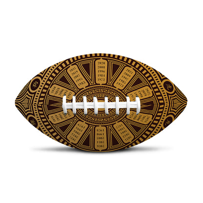 Chinese Zodiac Calendar Signs Print Rugby Ball