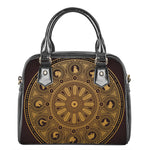 Chinese Zodiac Calendar Signs Print Shoulder Handbag