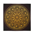 Chinese Zodiac Calendar Signs Print Silk Bandana