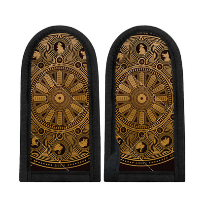 Chinese Zodiac Calendar Signs Print Skillet Handle Cover