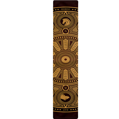 Chinese Zodiac Calendar Signs Print Table Runner