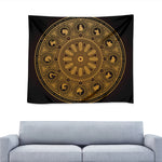 Chinese Zodiac Calendar Signs Print Tapestry