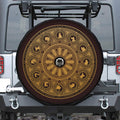 Chinese Zodiac Calendar Signs Print Tire Cover With Camera Hole