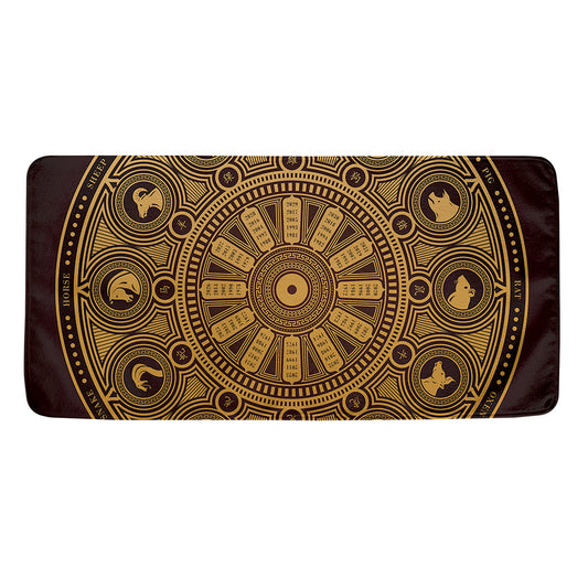 Chinese Zodiac Calendar Signs Print Towel