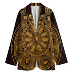 Chinese Zodiac Calendar Signs Print Women's Blazer