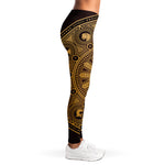 Chinese Zodiac Calendar Signs Print Women's Leggings