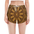 Chinese Zodiac Calendar Signs Print Women's Split Running Shorts