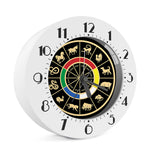 Chinese Zodiac Calendar Wheel Print Alarm Clock