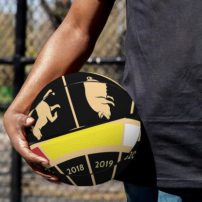Chinese Zodiac Calendar Wheel Print Basketball
