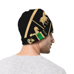 Chinese Zodiac Calendar Wheel Print Beanie