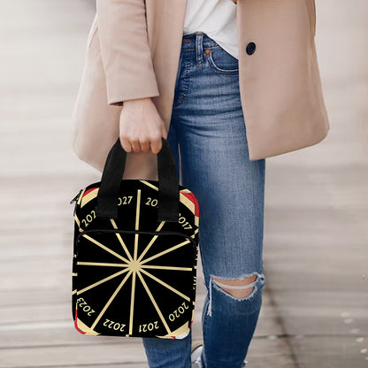 Chinese Zodiac Calendar Wheel Print Bible Tote Bag