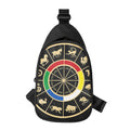 Chinese Zodiac Calendar Wheel Print Sling Bag